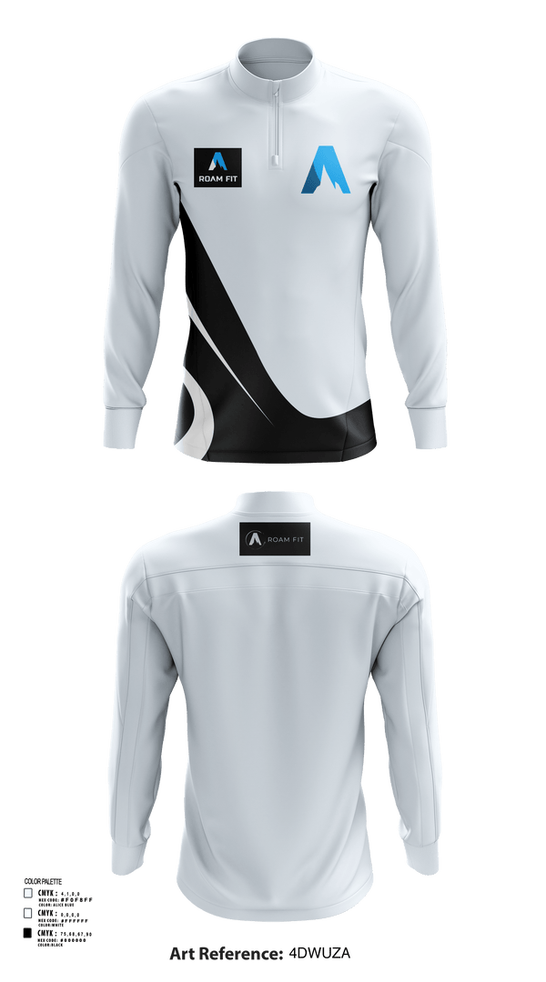 Quarter Zip Jacket, Roam FIT, , Teamtime, Team time, sublimation, custom sports apparel, team uniforms, spirit wear, spiritwear, sports uniforms, custom shirts, team store, custom team store, fundraiser sports, apparel fundraiser