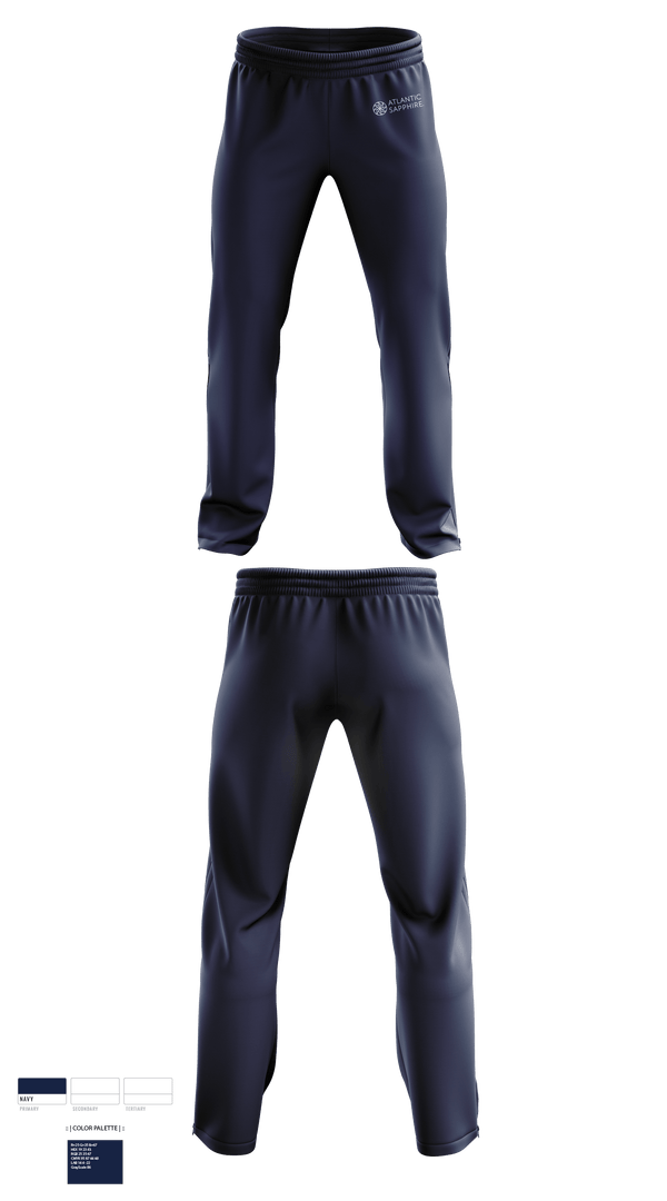 Sweatpants, atlantic sapphire, , Teamtime, Team time, sublimation, custom sports apparel, team uniforms, spirit wear, spiritwear, sports uniforms, custom shirts, team store, custom team store, fundraiser sports, apparel fundraiser