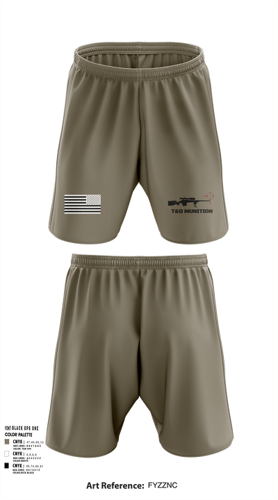 T&D Munitions 93716170 Athletic Shorts With Pockets - 2