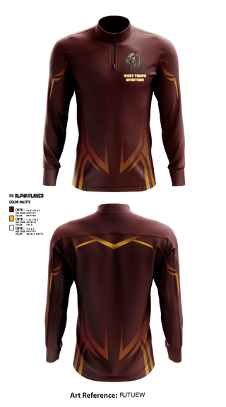 Quarter Zip Jacket, West Tampa spartans, , Teamtime, Team time, sublimation, custom sports apparel, team uniforms, spirit wear, spiritwear, sports uniforms, custom shirts, team store, custom team store, fundraiser sports, apparel fundraiser