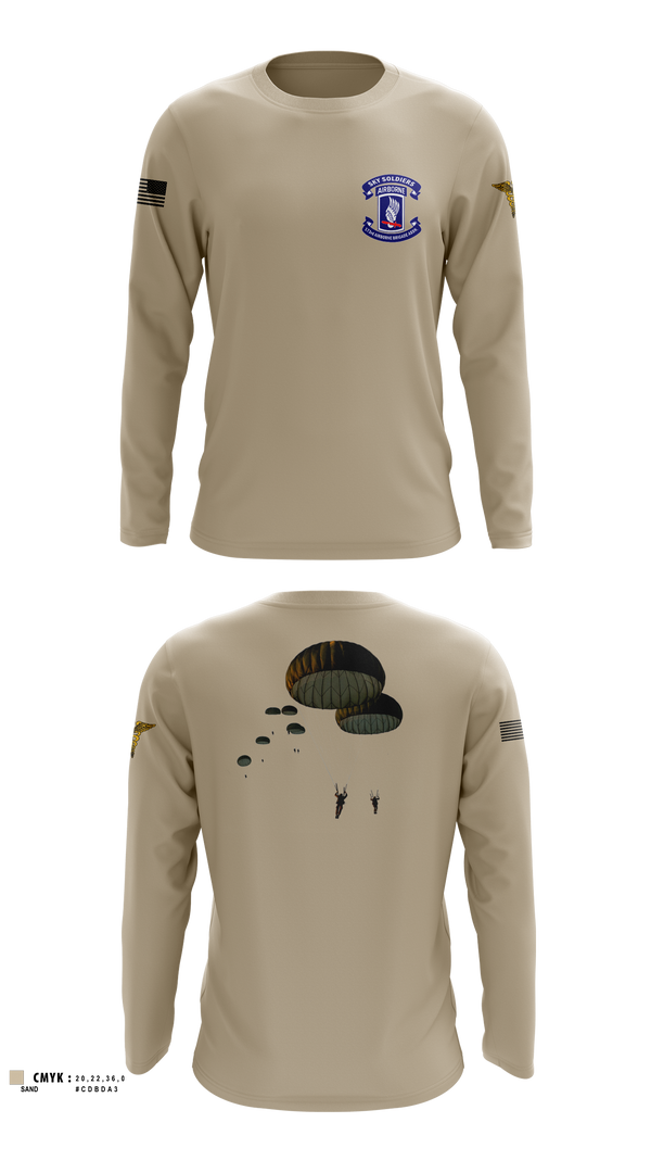 Long Sleeve Performance Shirt, 173rd airborne brigade, , Teamtime, Team time, sublimation, custom sports apparel, team uniforms, spirit wear, spiritwear, sports uniforms, custom shirts, team store, custom team store, fundraiser sports, apparel fundraiser