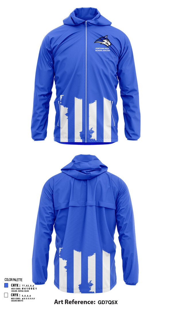 Windbreaker, Fortuna High School Soccer, Men's Soccer, Teamtime, Team time, sublimation, custom sports apparel, team uniforms, spirit wear, spiritwear, sports uniforms, custom shirts, team store, custom team store, fundraiser sports, apparel fundraiser
