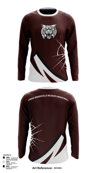 Long Sleeve Performance Shirt, Logan-Rogersville Wildcats, Spirit Store, Teamtime, Team time, sublimation, custom sports apparel, team uniforms, spirit wear, spiritwear, sports uniforms, custom shirts, team store, custom team store, fundraiser sports, apparel fundraiser
