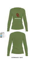 Glen Cove Big Red 32999912 Women's Long Sleeve V-neck Shirt - 17