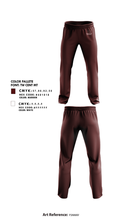 River Rouge High School Basketball 4681878 Sweatpants - 1