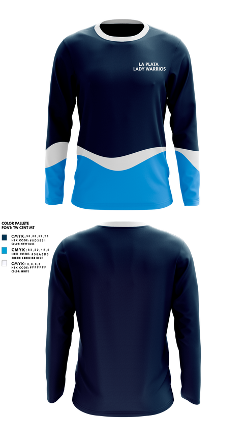 Long Sleeve Performance Shirt, La Plata High School Lady Warriors, Spirit Store, Teamtime, Team time, sublimation, custom sports apparel, team uniforms, spirit wear, spiritwear, sports uniforms, custom shirts, team store, custom team store, fundraiser sports, apparel fundraiser