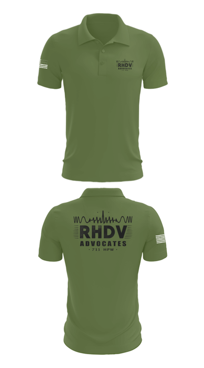 711 HPW/RHDV 93111099 Short Sleeve Performance Polo - 47