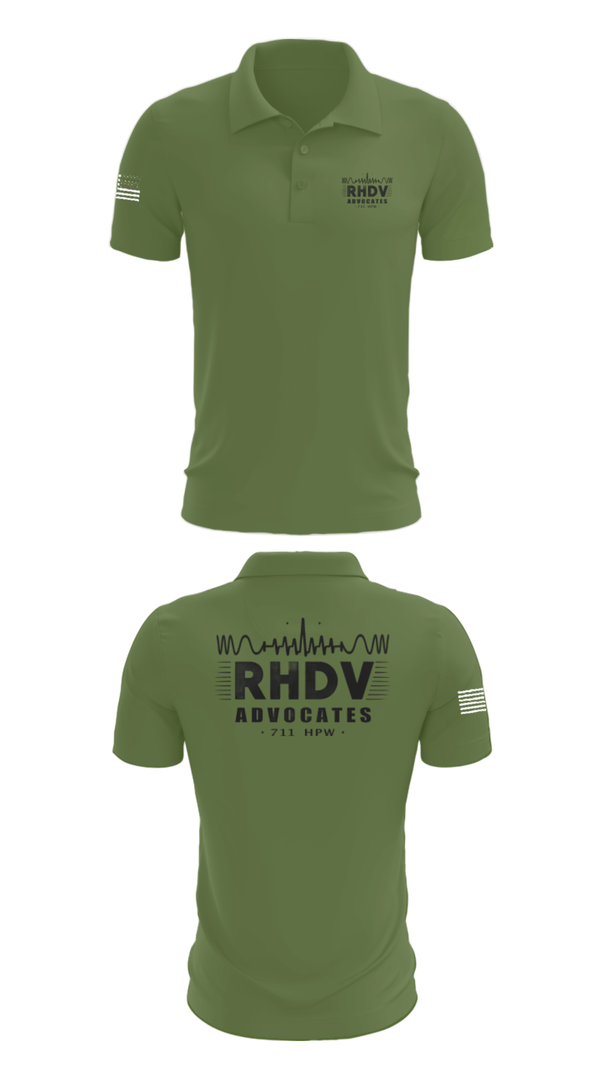 Short Sleeve Performance Polo, 711 HPW/RHDV, Army, Teamtime, Team time, sublimation, custom sports apparel, team uniforms, spirit wear, spiritwear, sports uniforms, custom shirts, team store, custom team store, fundraiser sports, apparel fundraiser