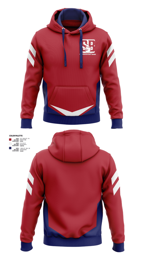 Hoodie, Sturgeon Bay High School Band, Spirit Store, Teamtime, Team time, sublimation, custom sports apparel, team uniforms, spirit wear, spiritwear, sports uniforms, custom shirts, team store, custom team store, fundraiser sports, apparel fundraiser