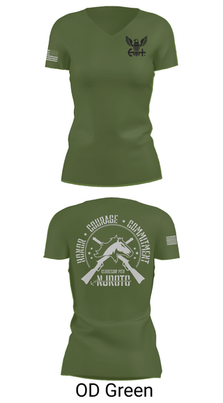 Womens Short Sleeve Vneck Shirt, Kennesaw Mountain NJROTC, Navy, Teamtime, Team time, sublimation, custom sports apparel, team uniforms, spirit wear, spiritwear, sports uniforms, custom shirts, team store, custom team store, fundraiser sports, apparel fundraiser