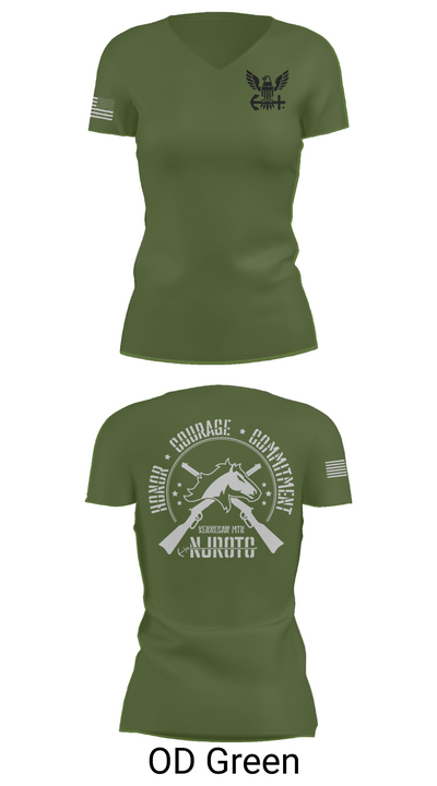 Kennesaw Mountain NJROTC 60987688 Women's Short Sleeve V-neck Shirt - 46