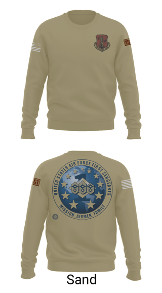 Crew Neck Sweatshirt, 186 Air Refueling Wing, Air Force, Teamtime, Team time, sublimation, custom sports apparel, team uniforms, spirit wear, spiritwear, sports uniforms, custom shirts, team store, custom team store, fundraiser sports, apparel fundraiser