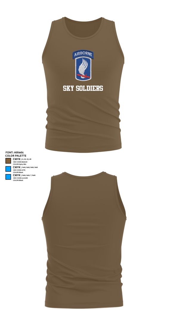 Tank Top, Sky Soldiers, , Teamtime, Team time, sublimation, custom sports apparel, team uniforms, spirit wear, spiritwear, sports uniforms, custom shirts, team store, custom team store, fundraiser sports, apparel fundraiser