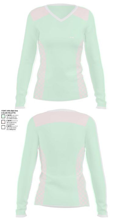 Iraq 35694078 Women's Long Sleeve V-neck Shirt - 26
