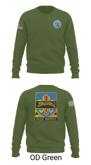Crew Neck Sweatshirt, HHD, 415th Military Intelligence Battalion, National Guard, Teamtime, Team time, sublimation, custom sports apparel, team uniforms, spirit wear, spiritwear, sports uniforms, custom shirts, team store, custom team store, fundraiser sports, apparel fundraiser