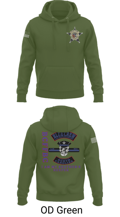 Bluecrew law enforcement motorcycle club 56909917 Hoodie - 55