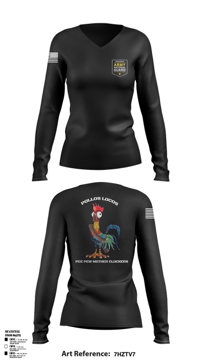Bravo Bulldogs Women's Long Sleeve V-neck Shirt - 2