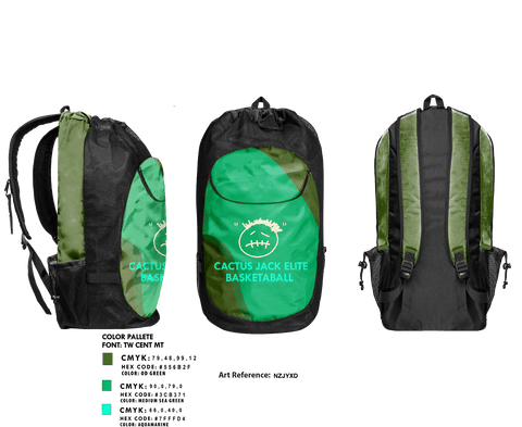 Gear Bag, Cactus Jack Elite, Men's Basketball, Teamtime, Team time, sublimation, custom sports apparel, team uniforms, spirit wear, spiritwear, sports uniforms, custom shirts, team store, custom team store, fundraiser sports, apparel fundraiser