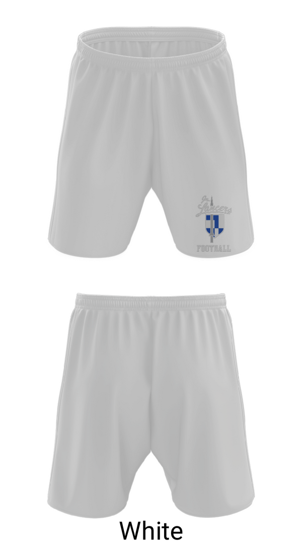Athletic Shorts With Pockets, Brookfield Jr Lancers Youth Football, Football, Teamtime, Team time, sublimation, custom sports apparel, team uniforms, spirit wear, spiritwear, sports uniforms, custom shirts, team store, custom team store, fundraiser sports, apparel fundraiser
