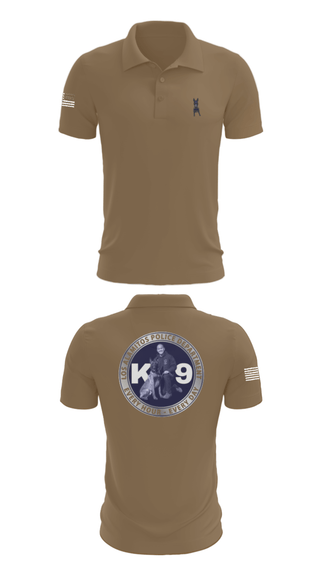 Short Sleeve Performance Polo, Los Alamitos Police K9, Police, Teamtime, Team time, sublimation, custom sports apparel, team uniforms, spirit wear, spiritwear, sports uniforms, custom shirts, team store, custom team store, fundraiser sports, apparel fundraiser