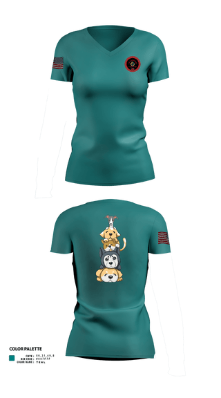 Womens Short Sleeve Vneck Shirt, Cranberry Country K9s, , Teamtime, Team time, sublimation, custom sports apparel, team uniforms, spirit wear, spiritwear, sports uniforms, custom shirts, team store, custom team store, fundraiser sports, apparel fundraiser