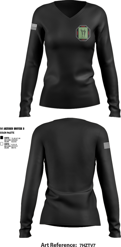 Keep It Real Self Defense 63410466 Women's Long Sleeve V-neck Shirt - 1