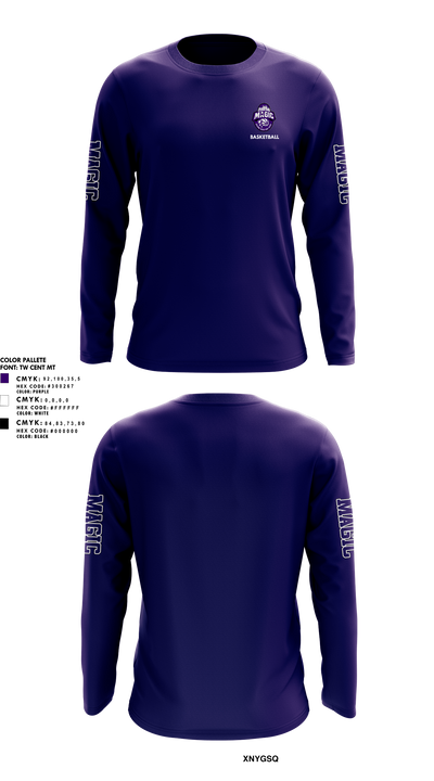 Northwest Magic Basketball 74207630 Long Sleeve Performance Shirt - 5