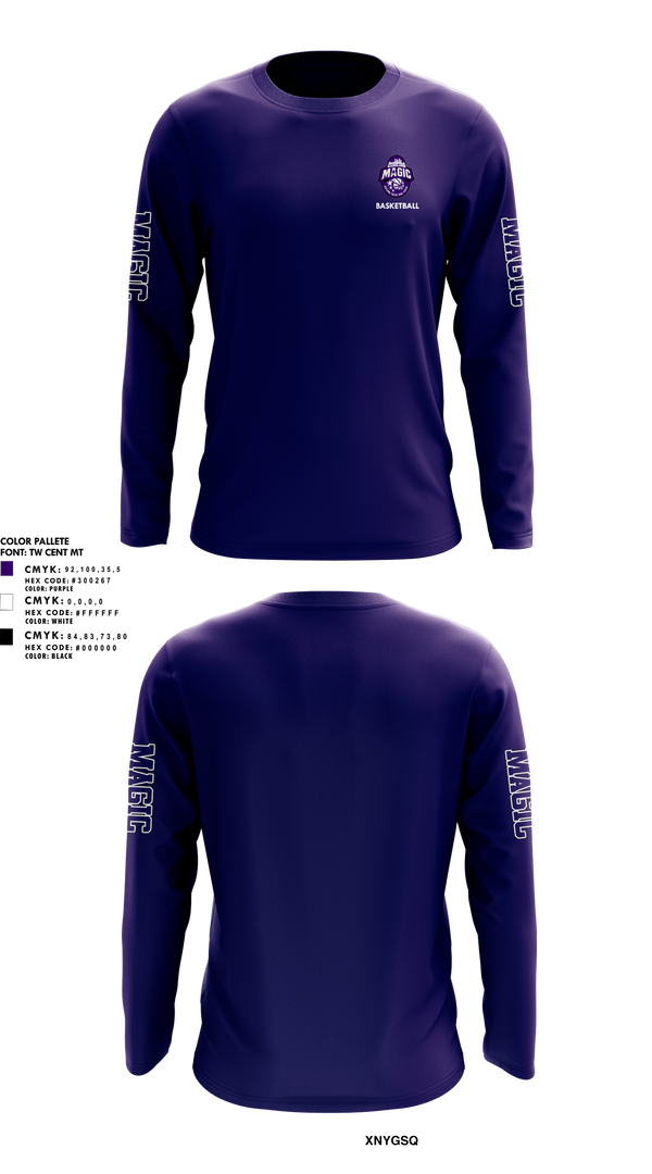Long Sleeve Performance Shirt, Northwest Magic Basketball, Women's Basketball, Teamtime, Team time, sublimation, custom sports apparel, team uniforms, spirit wear, spiritwear, sports uniforms, custom shirts, team store, custom team store, fundraiser sports, apparel fundraiser