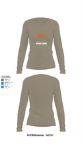 Rising Doors 80958329 Women's Long Sleeve V-neck Shirt -1 62