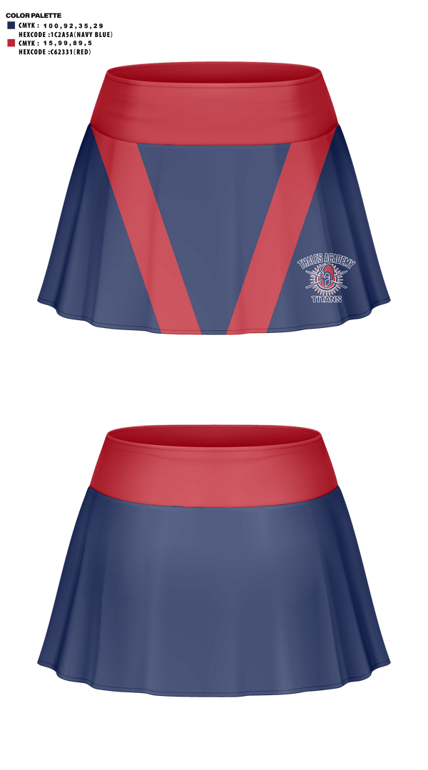 Skort, Thales Academy-Apex High School Cheer, Cheer, Teamtime, Team time, sublimation, custom sports apparel, team uniforms, spirit wear, spiritwear, sports uniforms, custom shirts, team store, custom team store, fundraiser sports, apparel fundraiser