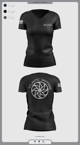 Womens Short Sleeve Vneck Shirt, LinVille, Navy, Teamtime, Team time, sublimation, custom sports apparel, team uniforms, spirit wear, spiritwear, sports uniforms, custom shirts, team store, custom team store, fundraiser sports, apparel fundraiser