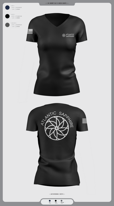 undefined Women's Short Sleeve V-neck Shirt - 8