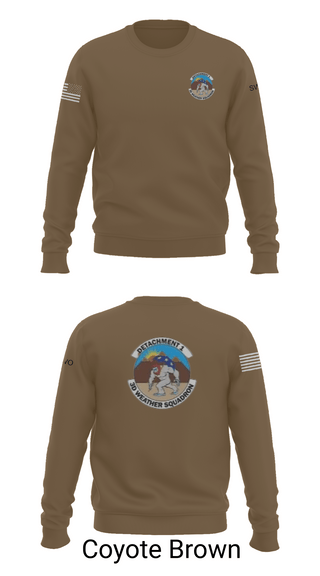 Crew Neck Sweatshirt, Detachment 1, 3rd Combat Weather Sqd, Air Force, Teamtime, Team time, sublimation, custom sports apparel, team uniforms, spirit wear, spiritwear, sports uniforms, custom shirts, team store, custom team store, fundraiser sports, apparel fundraiser
