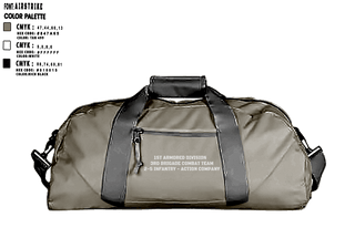 Duffle Bag, 1st Armored Division - 3rd Brigade Combat Team - 2-5 Infantry Action Company, Army, Teamtime, Team time, sublimation, custom sports apparel, team uniforms, spirit wear, spiritwear, sports uniforms, custom shirts, team store, custom team store, fundraiser sports, apparel fundraiser