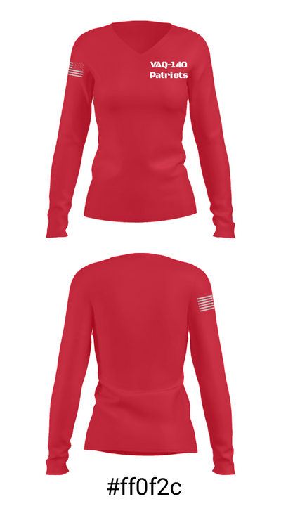 VAQ-140 Patriots 39723233 Women's Long Sleeve V-neck Shirt - 7