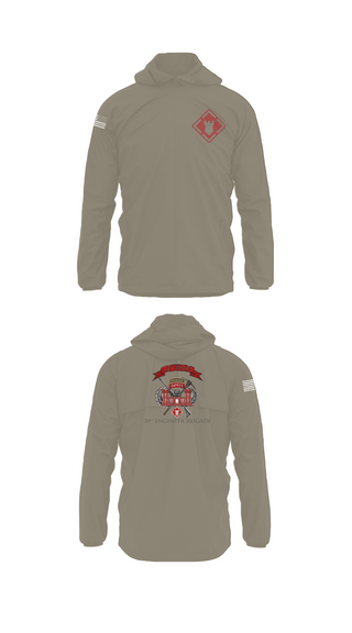 Windbreaker, 264 EN CO, Army, Teamtime, Team time, sublimation, custom sports apparel, team uniforms, spirit wear, spiritwear, sports uniforms, custom shirts, team store, custom team store, fundraiser sports, apparel fundraiser