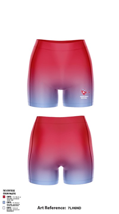 Gibson County High School Volleyball 98171946 Women's Compression Shorts - 2