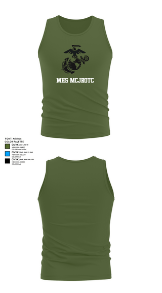 Tank Top, MHS MCJROTC, Marines, Teamtime, Team time, sublimation, custom sports apparel, team uniforms, spirit wear, spiritwear, sports uniforms, custom shirts, team store, custom team store, fundraiser sports, apparel fundraiser