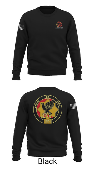 Crew Neck Sweatshirt, D FST 8-1 CAV, Army, Teamtime, Team time, sublimation, custom sports apparel, team uniforms, spirit wear, spiritwear, sports uniforms, custom shirts, team store, custom team store, fundraiser sports, apparel fundraiser