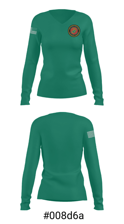 464 infantry 33757917 Women's Long Sleeve V-neck Shirt - 7