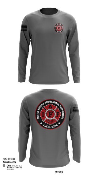 Long Sleeve Performance Shirt, Local 5386, Fire Department, Teamtime, Team time, sublimation, custom sports apparel, team uniforms, spirit wear, spiritwear, sports uniforms, custom shirts, team store, custom team store, fundraiser sports, apparel fundraiser
