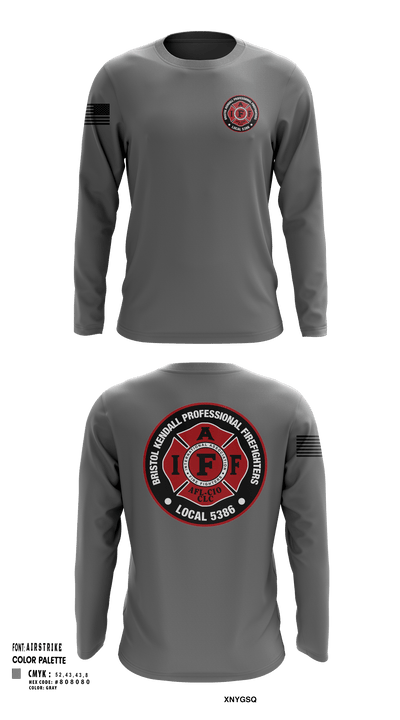 Local 5386 36178250 Long Sleeve Performance Shirt - 119
