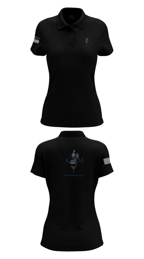 Womens Short Sleeve Performance Polo, K&M window solutions llc, , Teamtime, Team time, sublimation, custom sports apparel, team uniforms, spirit wear, spiritwear, sports uniforms, custom shirts, team store, custom team store, fundraiser sports, apparel fundraiser