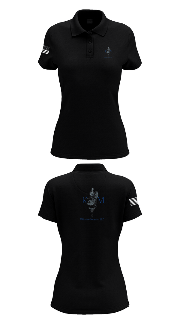 Womens Short Sleeve Performance Polo, K&M window solutions llc, , Teamtime, Team time, sublimation, custom sports apparel, team uniforms, spirit wear, spiritwear, sports uniforms, custom shirts, team store, custom team store, fundraiser sports, apparel fundraiser