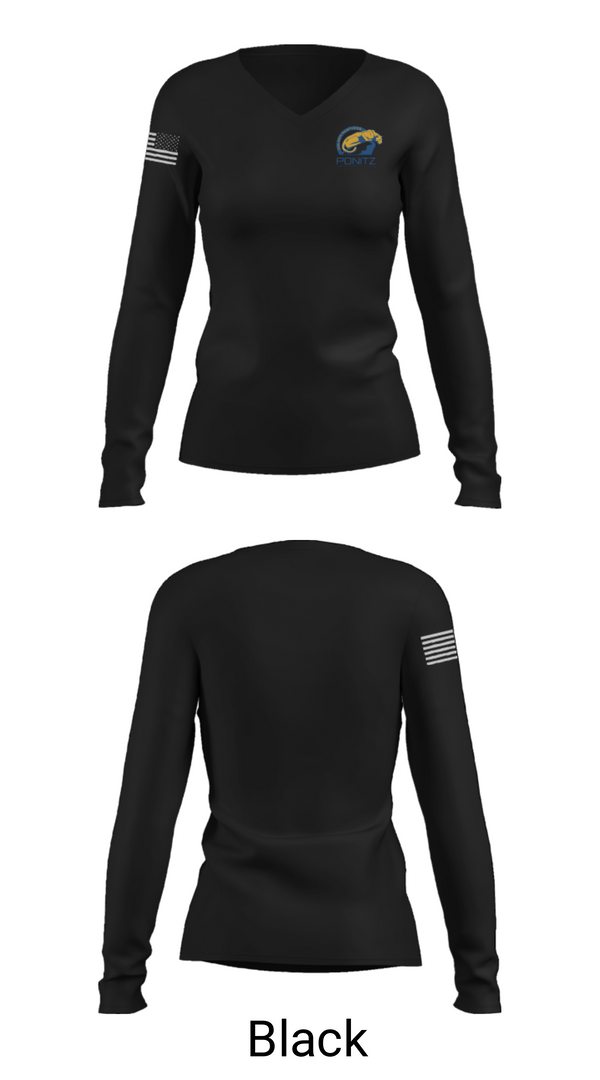 Women's Long Sleeve Vneck Shirt, David H Ponitz Career Technology Center Volleyball, Men's Volleyball, Teamtime, Team time, sublimation, custom sports apparel, team uniforms, spirit wear, spiritwear, sports uniforms, custom shirts, team store, custom team store, fundraiser sports, apparel fundraiser
