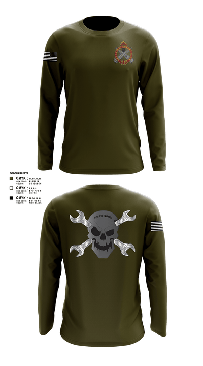 758th SMC 429395 Long Sleeve Performance Shirt - 1
