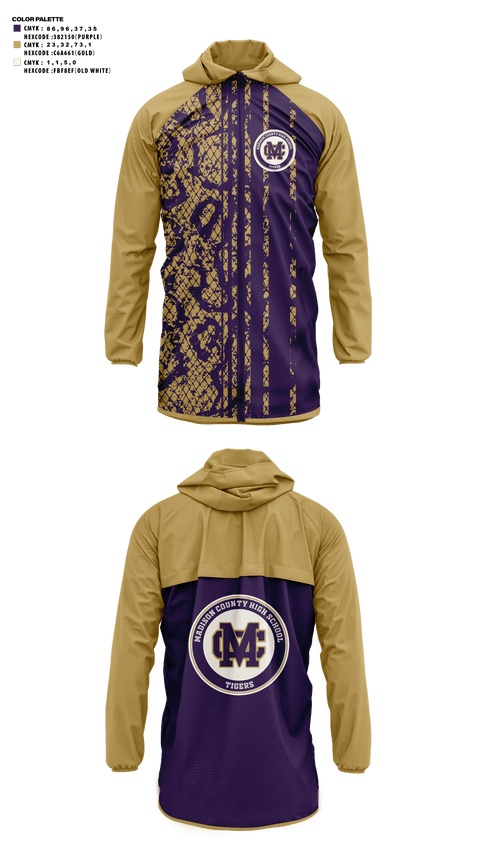 Windbreaker, Madison County High School Cross Country, Cross Country, Teamtime, Team time, sublimation, custom sports apparel, team uniforms, spirit wear, spiritwear, sports uniforms, custom shirts, team store, custom team store, fundraiser sports, apparel fundraiser