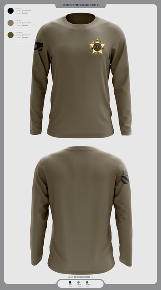 Long Sleeve Performance Shirt, Deputy Cleveland, Police, Teamtime, Team time, sublimation, custom sports apparel, team uniforms, spirit wear, spiritwear, sports uniforms, custom shirts, team store, custom team store, fundraiser sports, apparel fundraiser