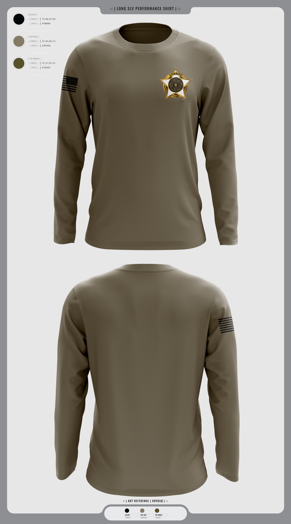 Long Sleeve Performance Shirt, Deputy Cleveland, Police, Teamtime, Team time, sublimation, custom sports apparel, team uniforms, spirit wear, spiritwear, sports uniforms, custom shirts, team store, custom team store, fundraiser sports, apparel fundraiser