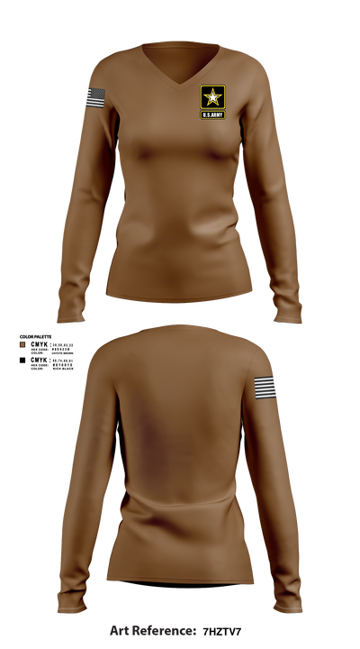 Rangers 71208414 Women's Long Sleeve V-neck Shirt - 1